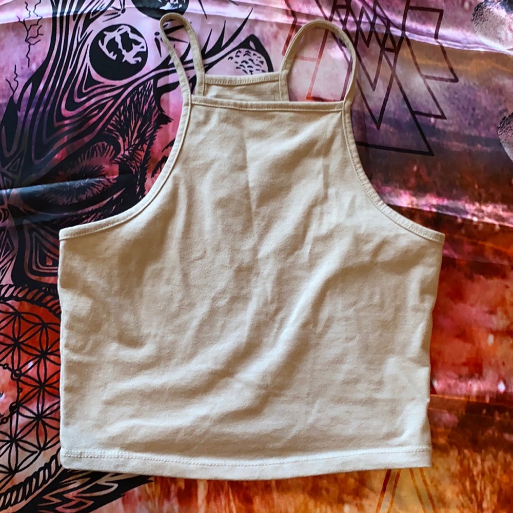 Nude crop top